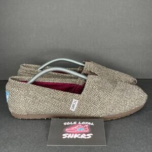 Toms‎ Brown and Gold Womens Size Women’s 9 Slip On Flats